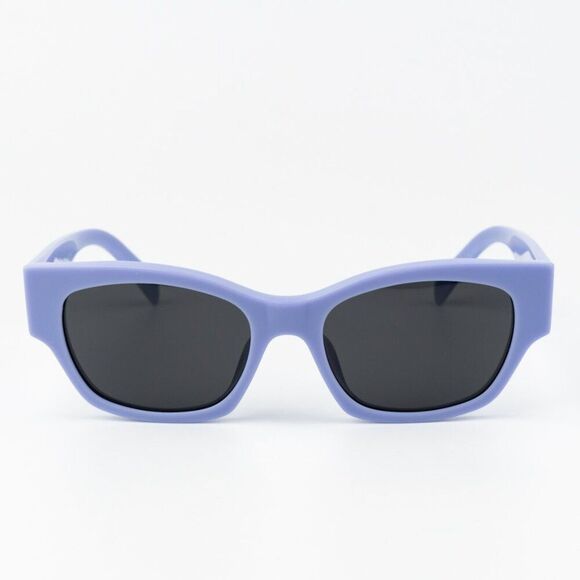 NEW Celine CL40197U 78A MONOCHROMS Shiny Lilac Smoke Unisex Cat Eye Sunglasses - Picture 4 of 11